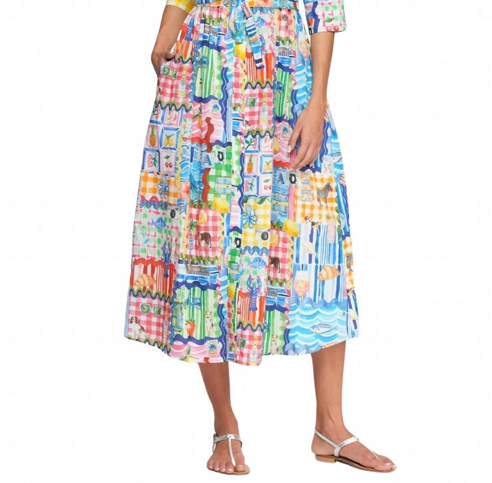 NEW VILAGALLO brenda printed shirtdress in multicolor